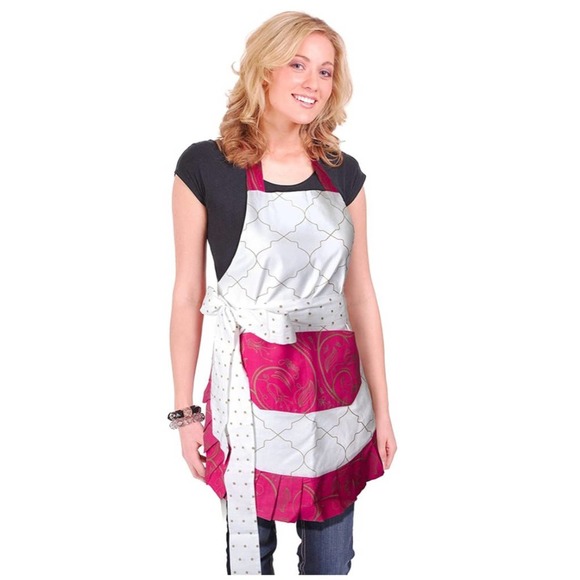 NWT Fuchsia Moroccan Apron - Picture 2 of 3